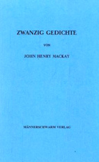 Zwanzig Gedichte (Zweiter Druck der Mackay-Gesellschaft 1932)