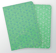 Skizzenhefte Set Blueten (gruen - PA-RF0601)