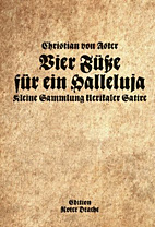 Vier Fuesse fuer ein Halleluja Kleine Sammlung klerikale Satire
