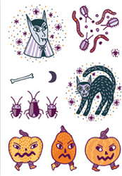 Tattoos - Creepy (10er Set) - TA-RF0402