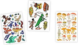 Tattoos (9er Set) mit drei Motiven - TA-RO0006