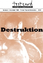 testcard 1: Destruktion